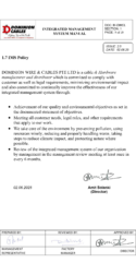 DWCL IMS POLICY